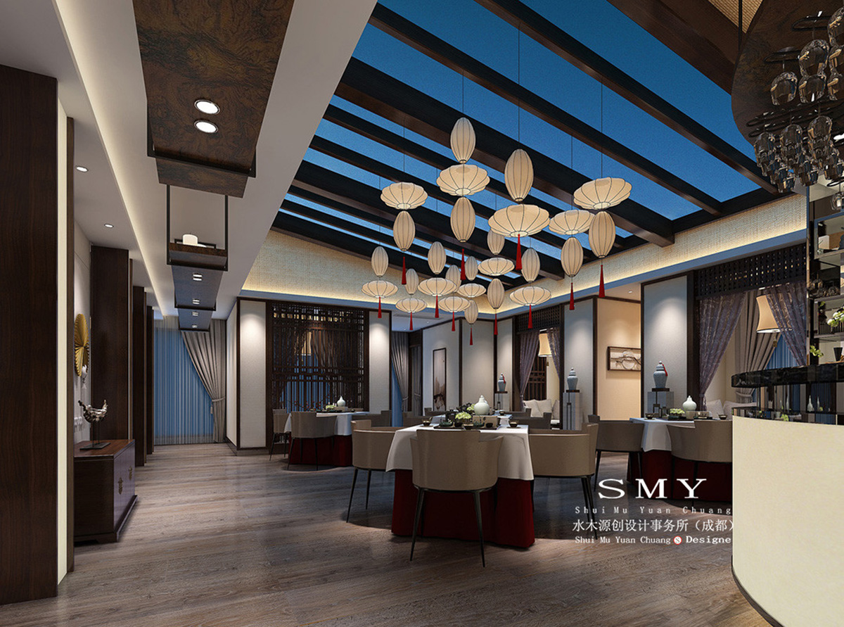 現(xiàn)代中式餐廳，酒店中式餐廳設(shè)計(jì)
